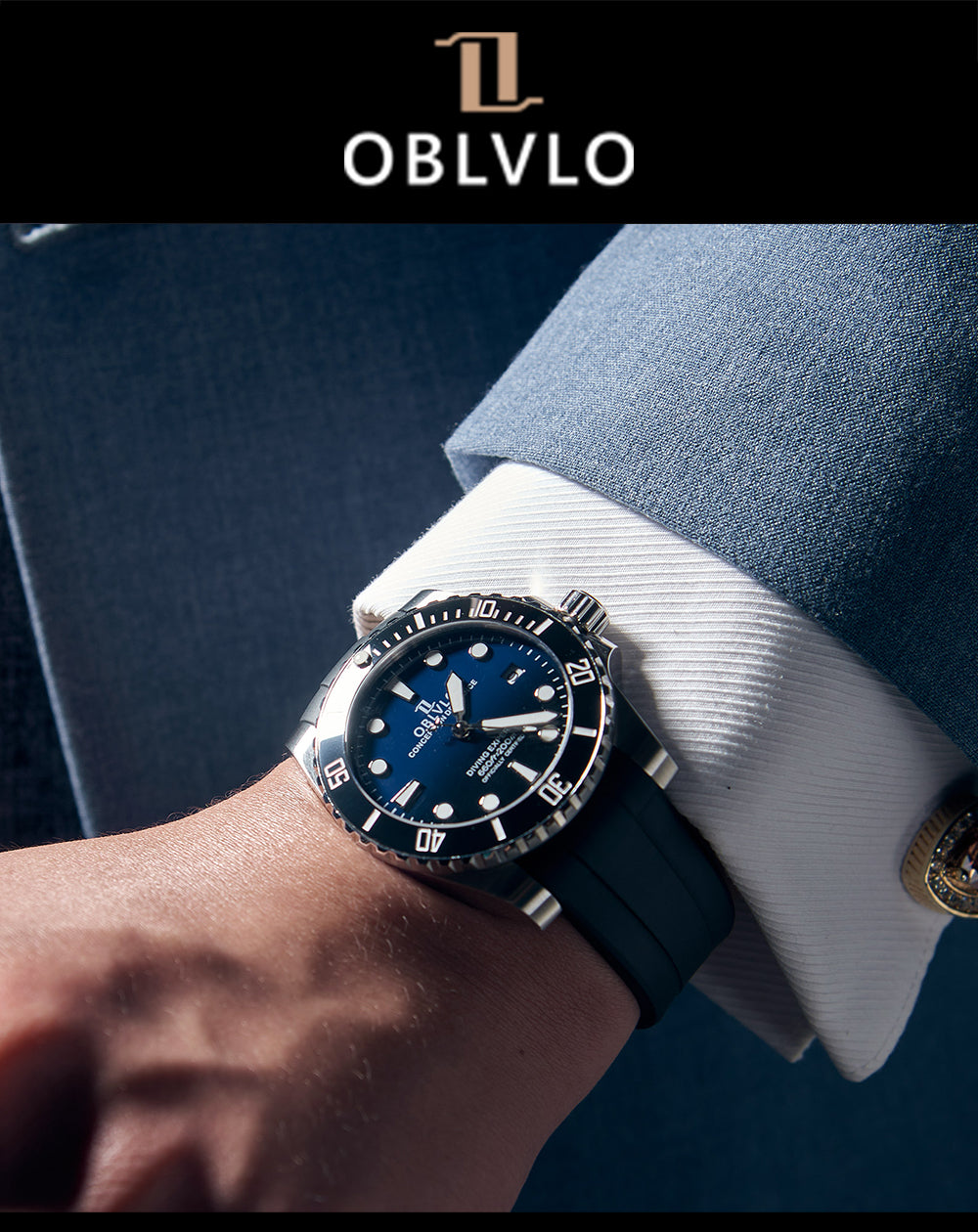 Luxury Classic & Sport Dive Watches For Men - Oblvlo Design DM-SIM