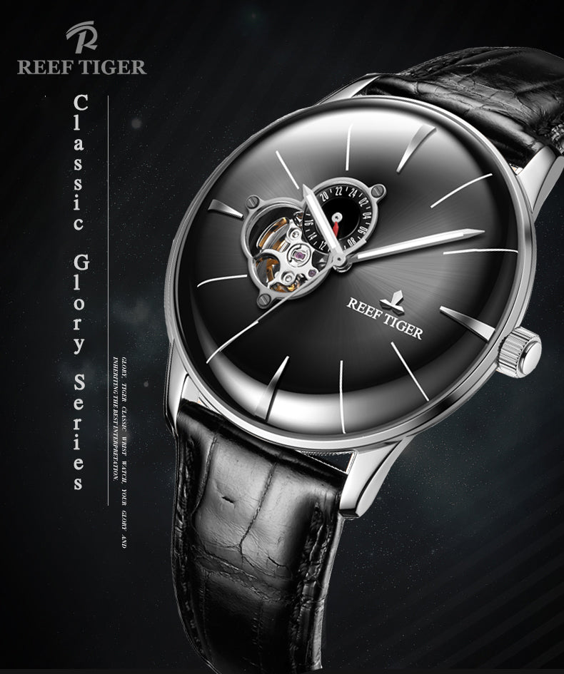 Affordable Luxury Reef Tiger Classic Glory Men's Dress Automatic Watches
