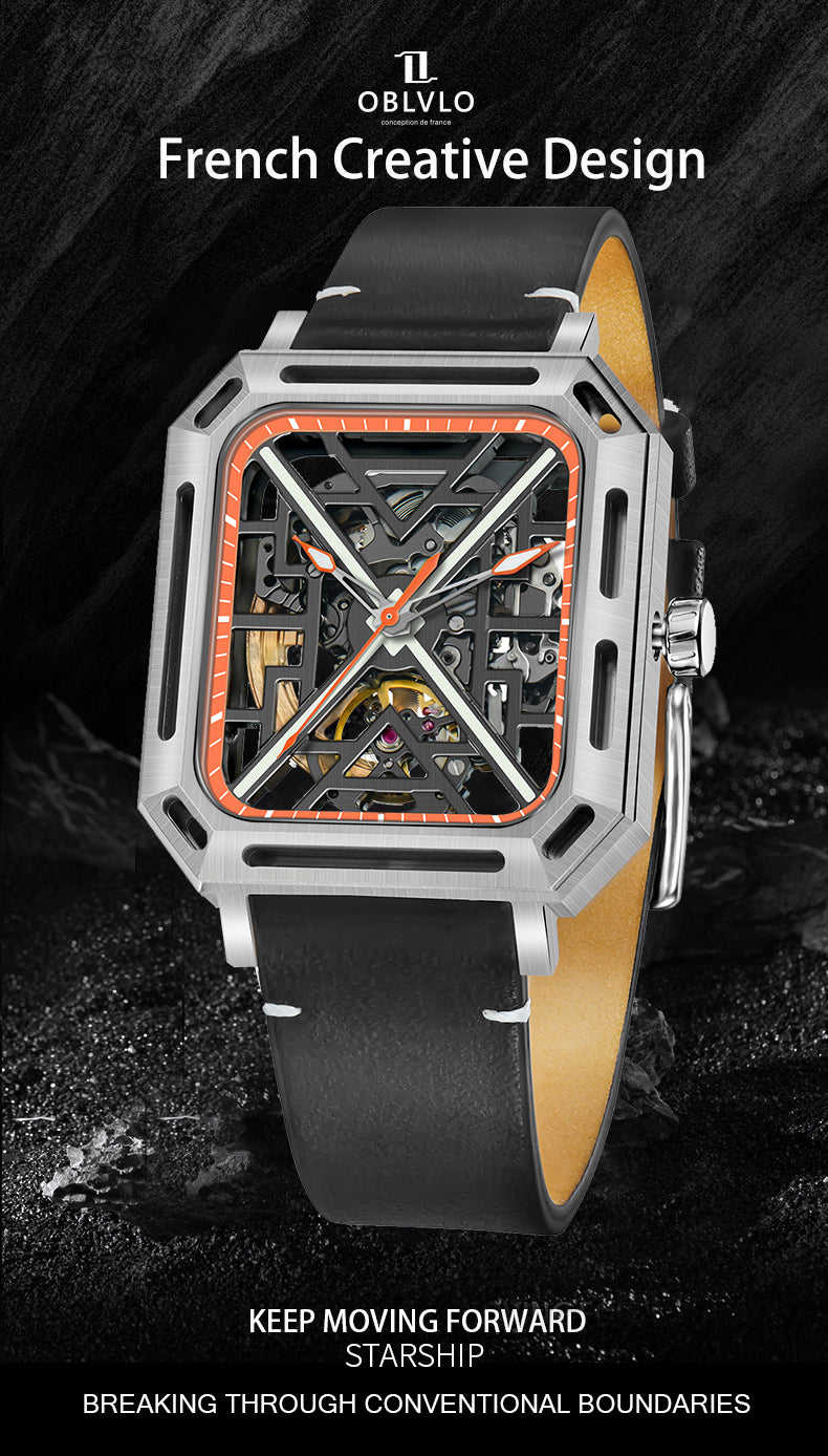Automatic Men's Luxury Watches - Oblvlo Design FK YXBK