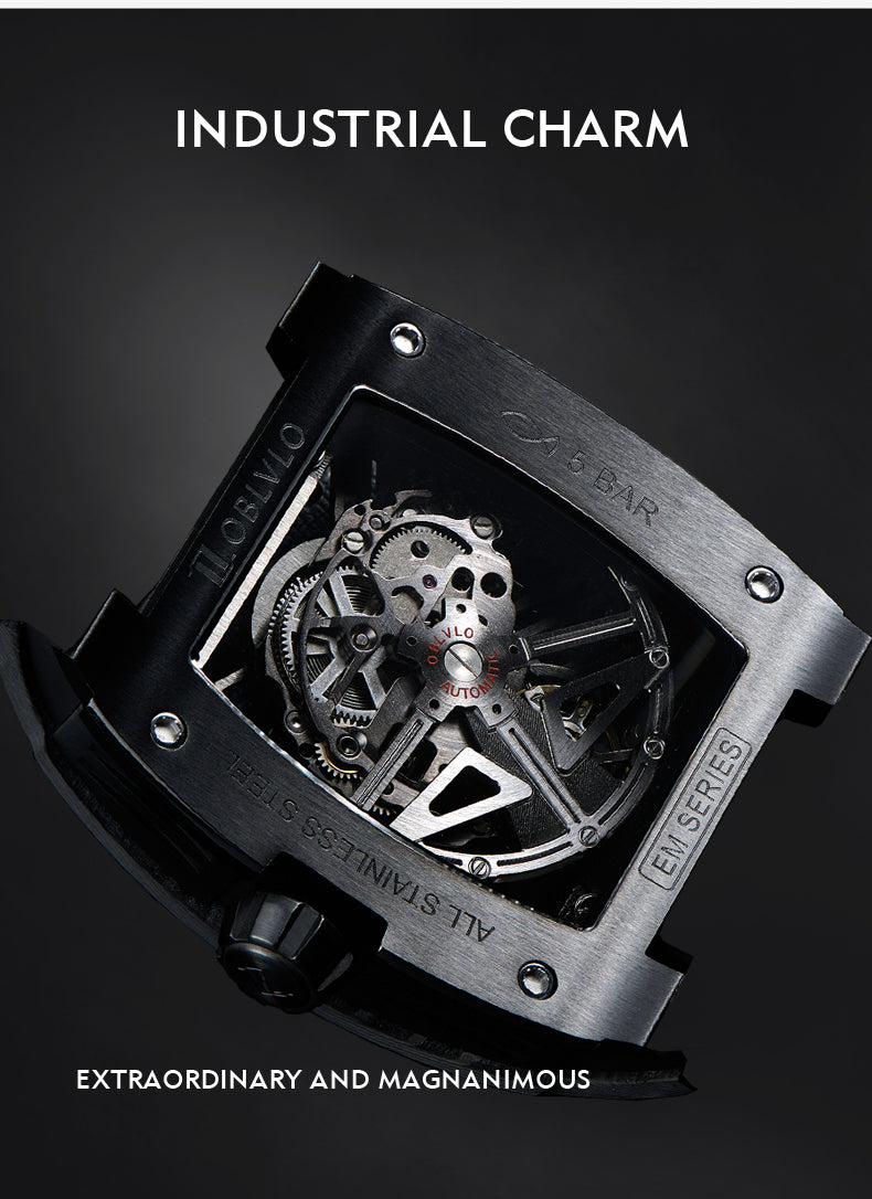 Oblvlo Carbon Fiber Automatic Movement Watches