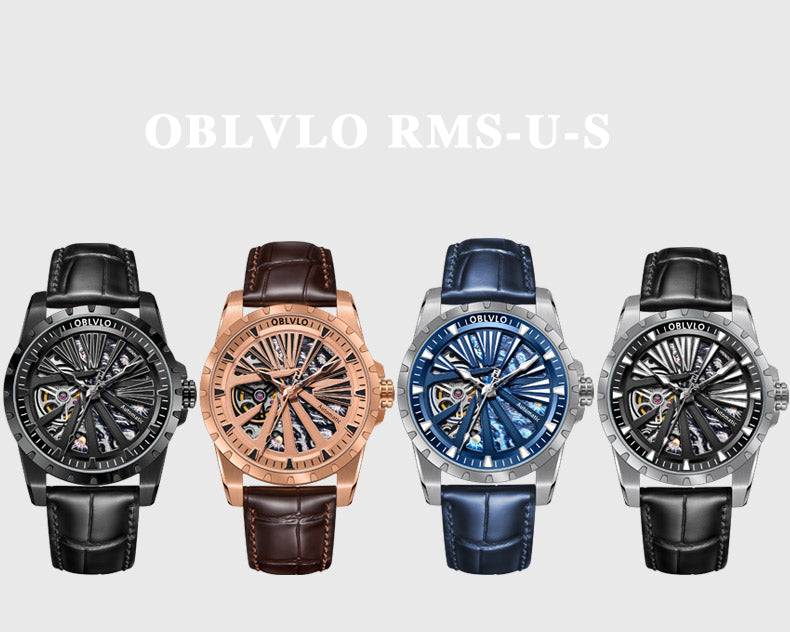 Best Military Automatic Watches Oblvlo RMS-U BBB