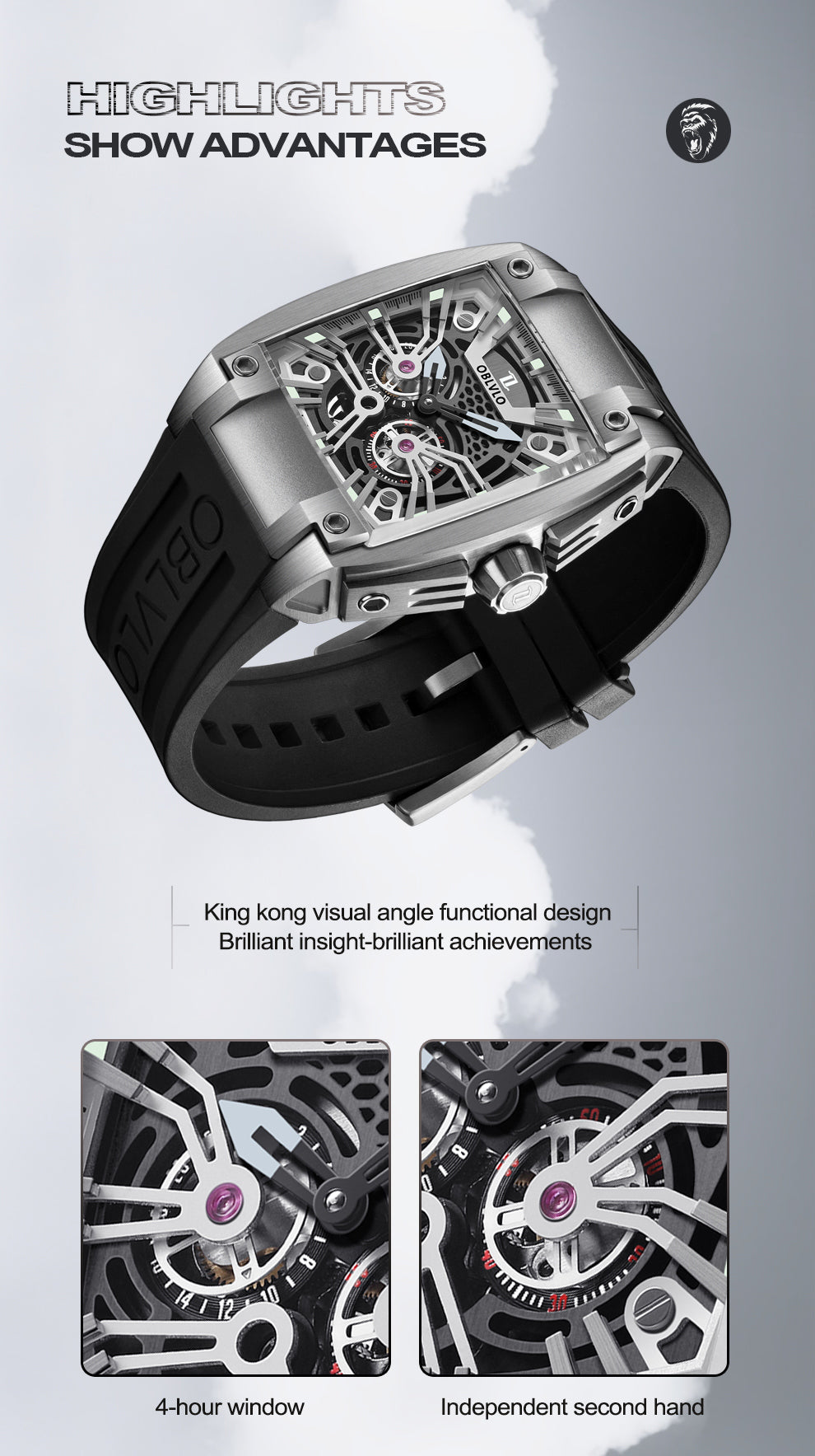 Men's Mechanical Automatic Sports Watches