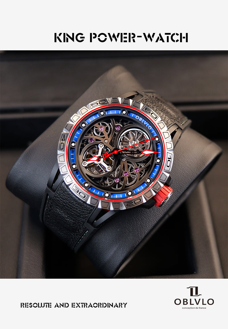 Best Affordable Luxury Skeleton Automatic Watches for Men - Oblvlo LMS BTLB