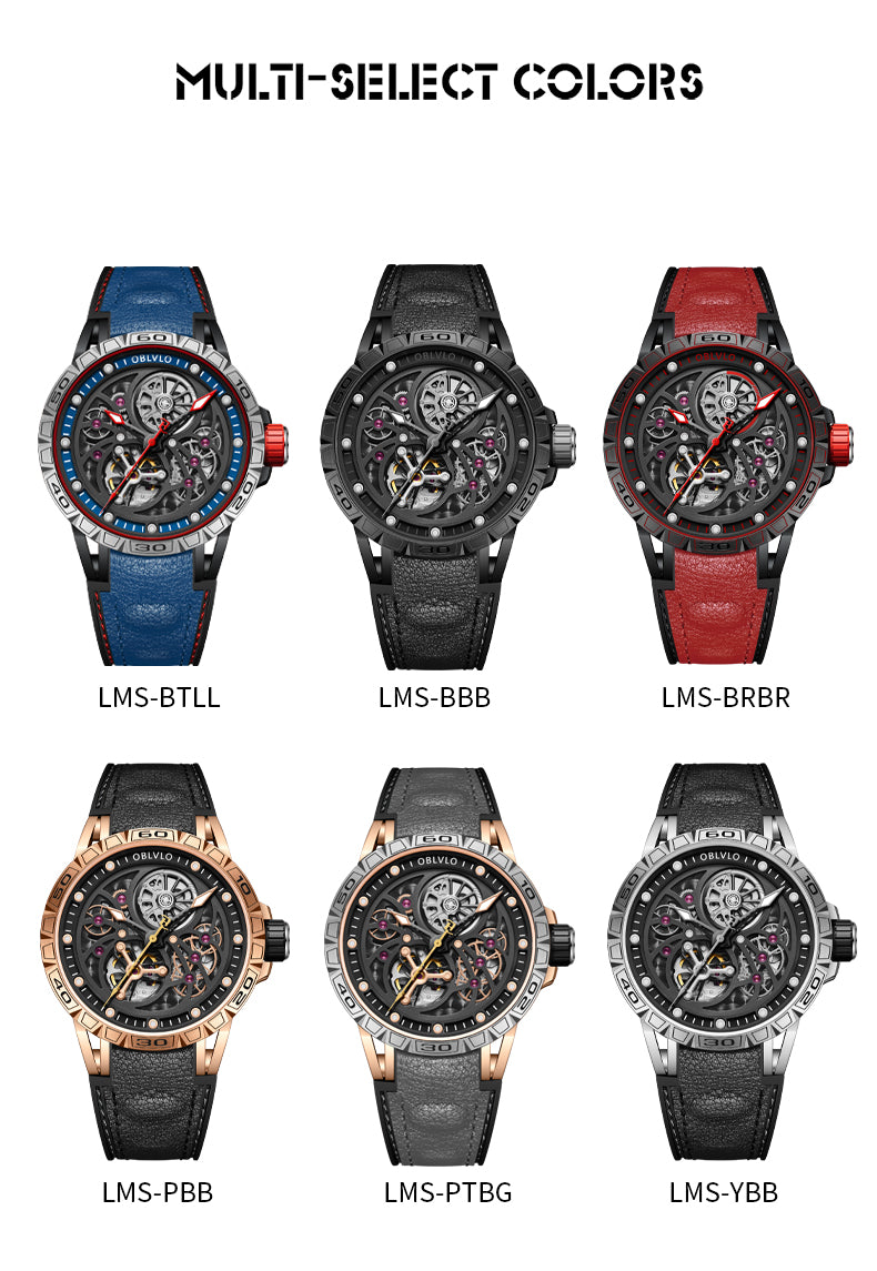 Luxury Oblvlo LMS Automatic Watches for Men