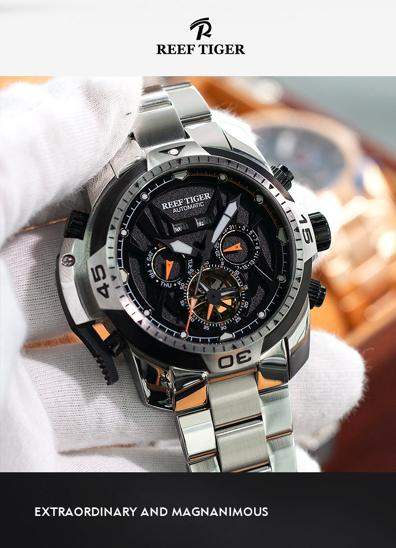 Best Reef Tiger Aurora Transformers Luxury Automatic Watches for Men