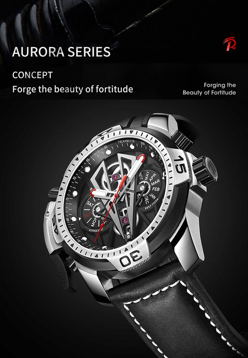 Reef Tiger Aurora Concept 2 Luxury Military Automatic Sport watches