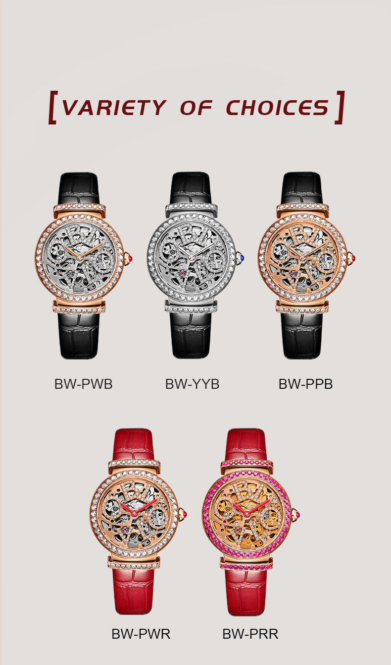 Diamond Skeleton Watches For Ladies