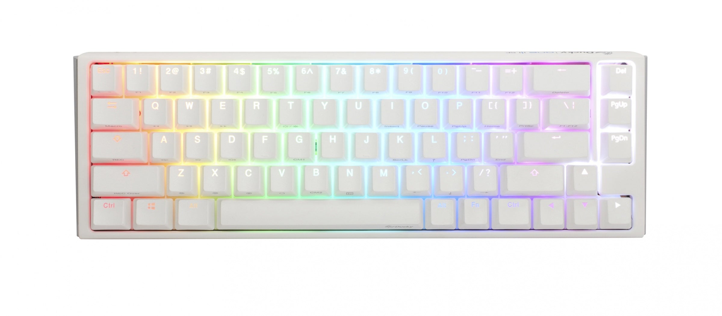 Ducky One 3 TKL Pure White Hotswap RGB Mechanical Keyboard w/ Quack Me