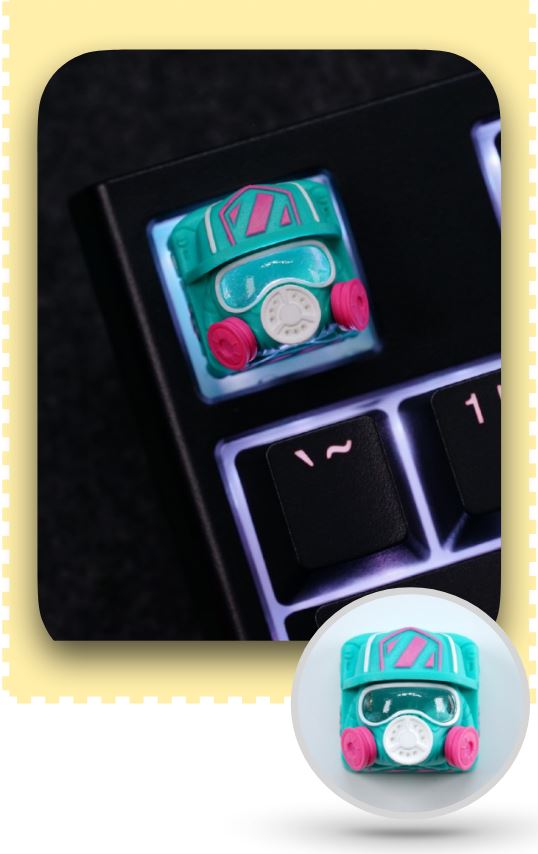 Hot Keys Project HKP Mad Doc Summer Artisan Keycap