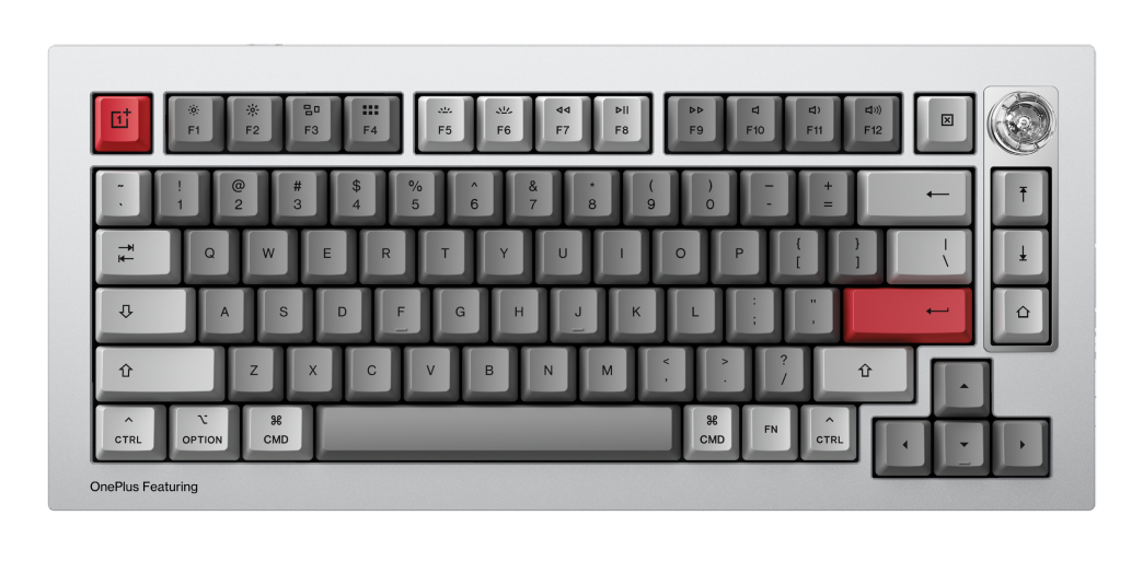 Keychron x OnePlus Pro Winter Bonfire Aluminum 75% Hotswap Bluetooth RGB Win + Mac Mechanical Keyboard