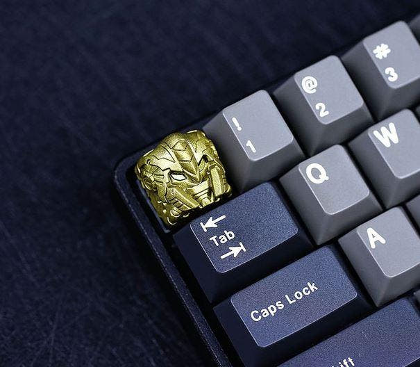 Hot Keys Project HKP Berserker Gold Bronze Artisan Keycap