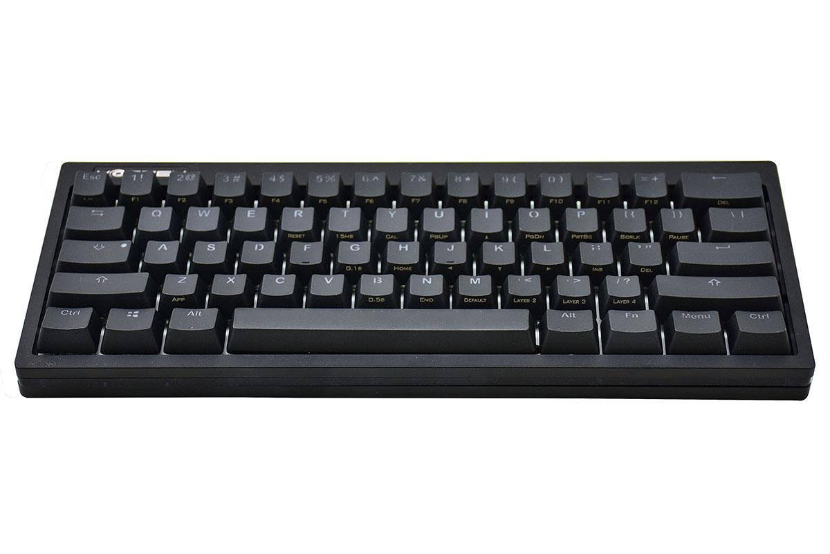 Vortex POK3R Black LE Black Border RGB LED 60% Double Shot PBT Mechanical Keyboard