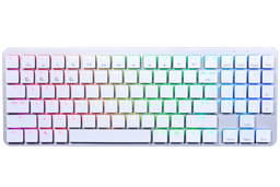 Hexgears X-1 Aluminum TKL Bluetooth RGB Low Profile Mechanical Keyboard as variant: White / Kailh Choc Red