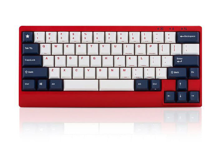 Leopold FC650MDS White Blue Star PD 65% Double Shot PBT Mechanical Keyboard