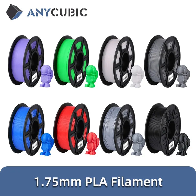 3D PRINT SHOP ANYCUBIC PLA Filament 1.75mm Plastic For 3D Printer 1kg/Roll Rubber Consumables Material for FDM 3D Printing Mega S Vyper