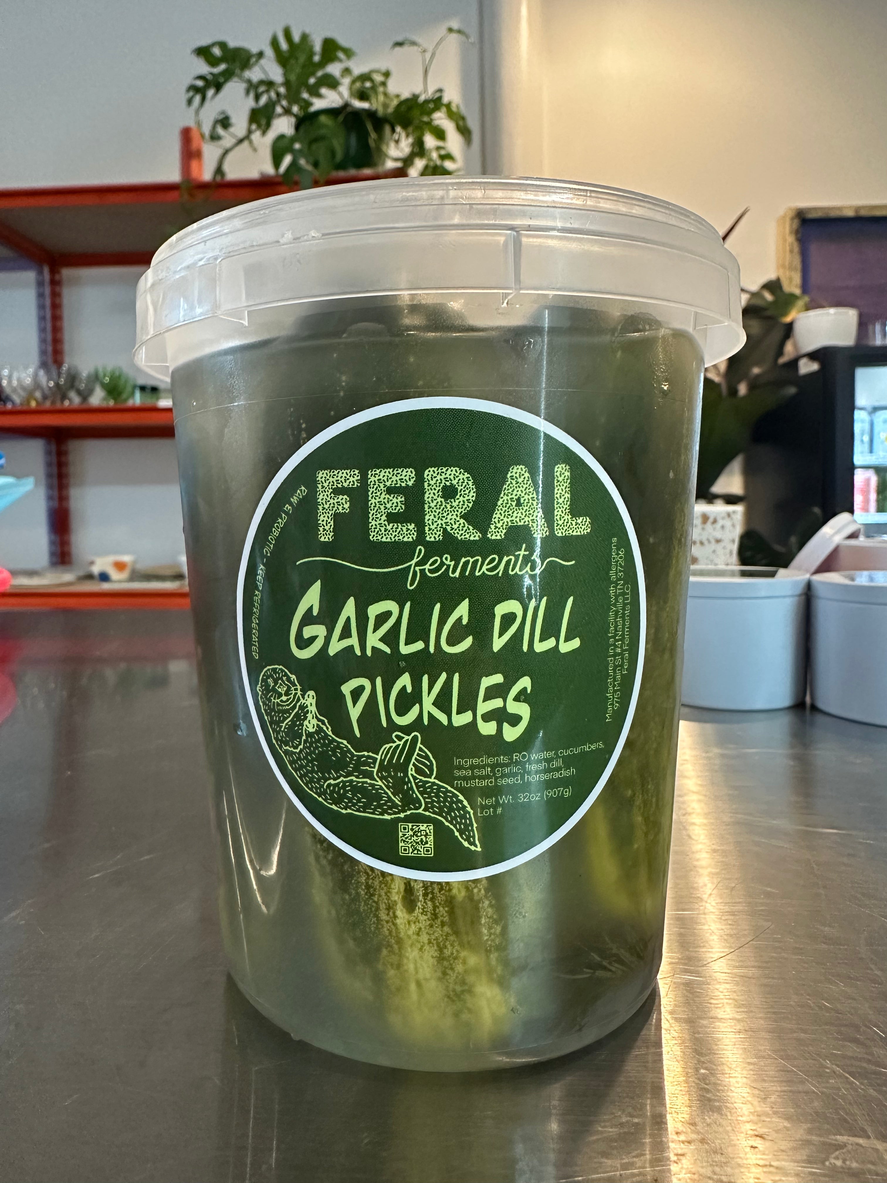 Feral Ferments Garlic Dill Pickles