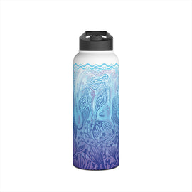 Product image for Mermaid Blue - Insulated Water Bottle - 950ml / Straw