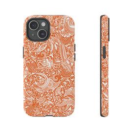 Product image for Ocean Orange Dark - Tough Phone Case - iPhone 15