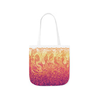 Mermaid Sunset Tote Bag / White / 41cm x 41cm (M) / Side 1