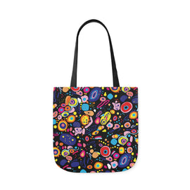 Playful Pizzazz Tote Bag / Dark / 46cm x 46cm (L) / Side 1