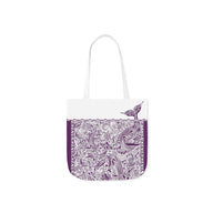 Ocean Purple Tote Bag / White / 33cm x 33cm (S) / Side 1