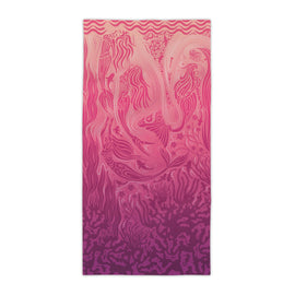 Product image for Mermaid Pink - Beach Towel - 81cm x 155cm (L)