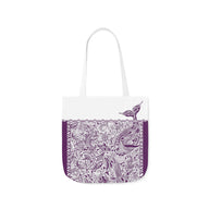 Ocean Purple Tote Bag / White / 41cm x 41cm (M) / Side 1