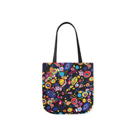 Playful Pizzazz Tote Bag / Dark / 33cm x 33cm (S) / Side 1