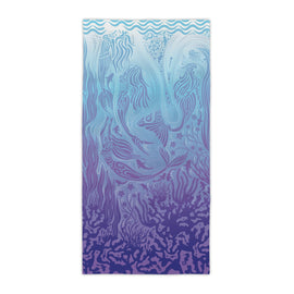 Product image for Mermaid Blue - Beach Towel - 81cm x 155cm (L)