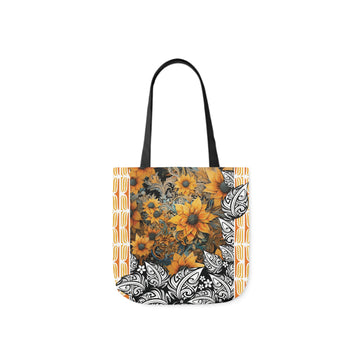 Sunflower Tote Bag / Black / 33cm x 33cm (S) / Side 1