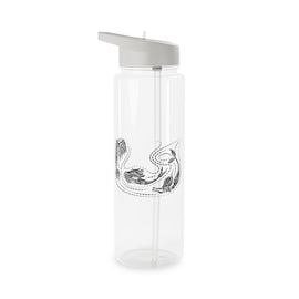 Product image for Mermaid Black - Eco Water Bottle - 740ml / Straw