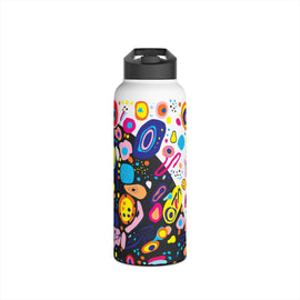 Product image for Playful Pizzazz Dark - Insulated Water Bottle - 950ml / Straw