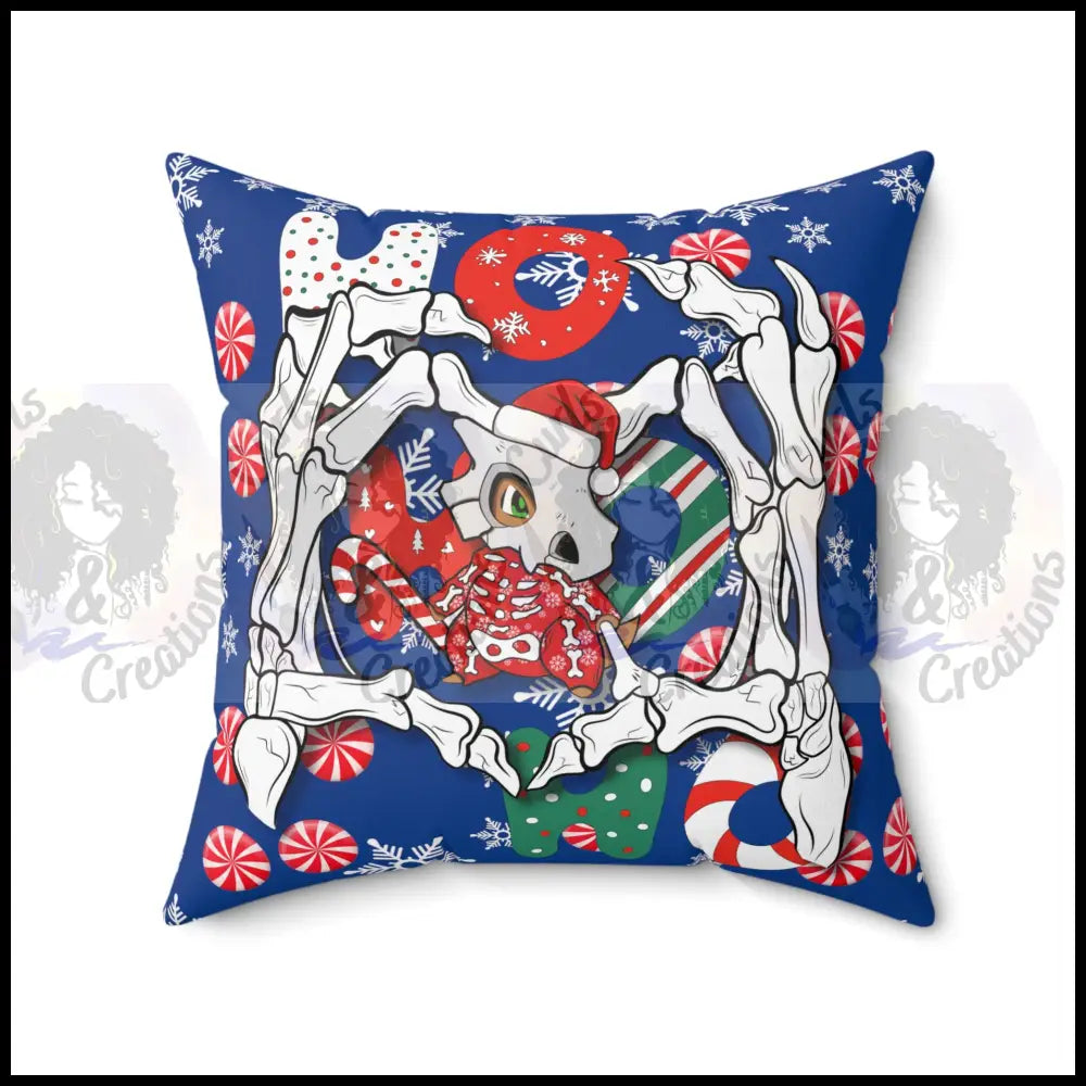 Bones - Spun Polyester Square Pillow