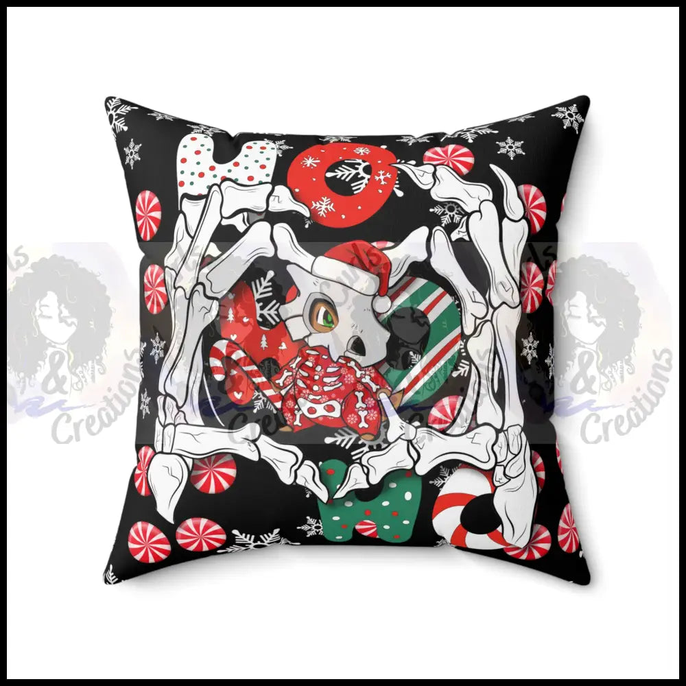 Bones - Spun Polyester Square Pillow