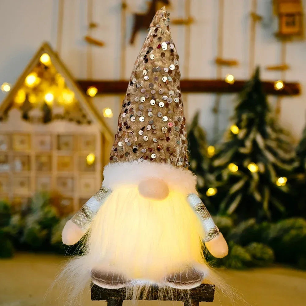 Dettaglio Gnomo di Natale illuminato FeestGnome