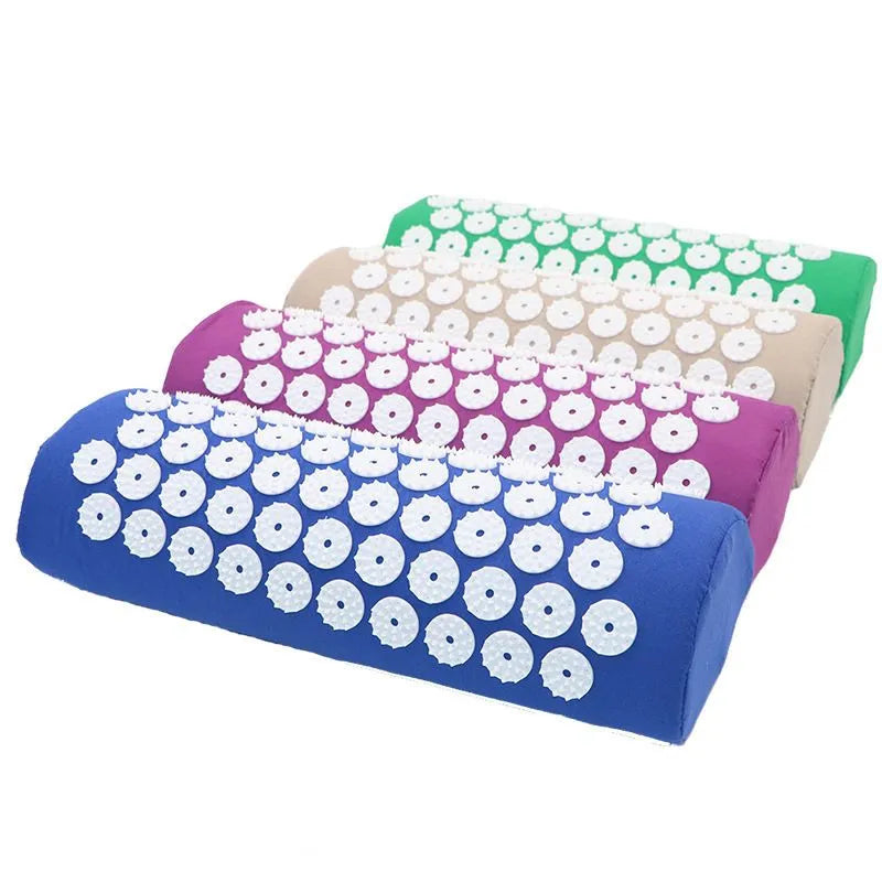 Acupressure Pillow Head Neck Back Foot Massage Cushion Yoga Spike  Relieve Stress Back Pain Mat Acupuncture Needle Massager