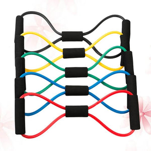 5pcs Resistance Bands Set, 8- Shaped Resistance Loop Exercise Workout Bands - Tamnz