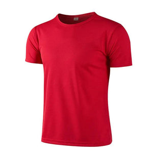Men Quick Dry Sport t Shirt Short Sleeve Football Gym Jersey Fitness Shirt Bodybuilding Training Top Running t-Shirt Gym Clothes - Tamnz