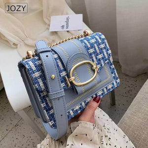 Trendy Wide Strap Shoulder Bags For Women Luxury Designer Lady Handbags And Purses Fashion Chain Messenger Crossbody Bags - Tamnz