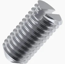 Set Screws Slotted Cup Point 18/8 Stainless 8-32 X 1/2