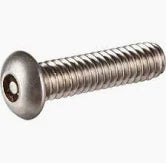 Cap Screws Button Head Pin In Socket 18/8 Stainless Steel 3/8-16 X 4