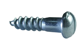 Wood Screws Slotted Drive Round Head Steel Zinc Plated #14 X 2 1/2