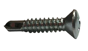 Self Drilling Screws Phil Oval #3 Point Zinc Plated 12 X 1