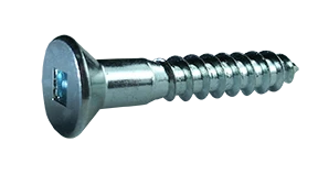 Wood Screws Square Drive Flat Head Steel Zinc Plated #8 X 1 1/4