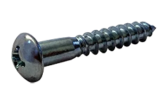 Wood Screws Phillips Drive Round Head Steel Zinc Plated #10 X 1 1/4