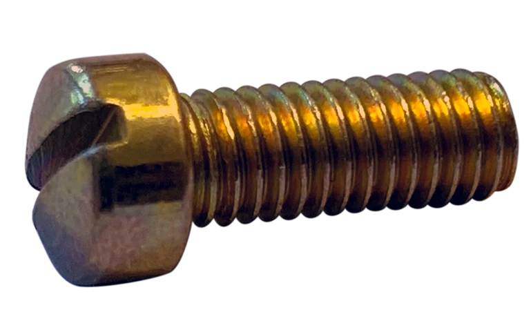 Machine Screws Slotted Indented Hex Washer Serrated Steel Zinc 12-24X3/4