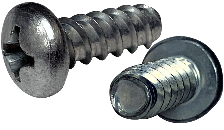 Thread Rolling Screws Phillips Pan Head Steel Zinc & Waxed Tri-Lobe 48-2 #2-28 X 5/16 Plastite Screws Alternative