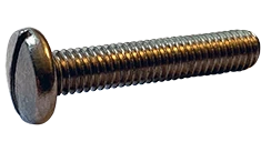 Machine Screws Slotted Undercut Binder 18/8 Stainless 6-32 X 1/2