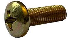 Machine Screws Phil Pan Steel Zinc Yellow 2/56 X 3/16