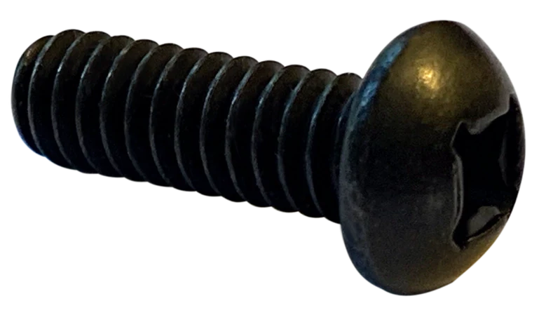 Machine Screws Phil Round Steel Black Zinc 6-32 X 3/8
